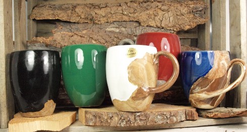 Harz Keramik Holz-Stein-Serie Tassen