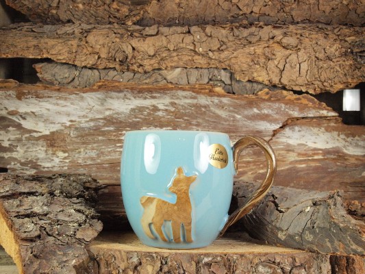 Harz Keramik Kaffeetasse Reh