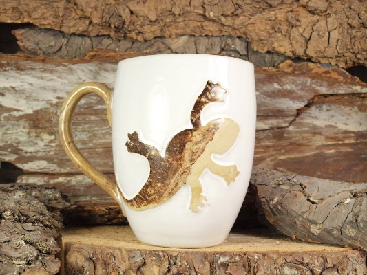 Harz Keramik Kaffeebecher Salamander