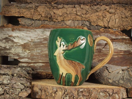 Harz Keramik Kaffeebecher Hirsch