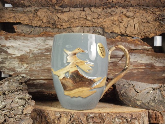 Harz Keramik Kaffeebecher Hexe