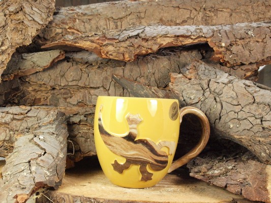 Harz Keramik Kaffeetasse Salamander