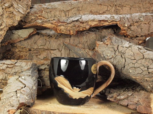 Harz Keramik Kaffeetasse Fledermaus