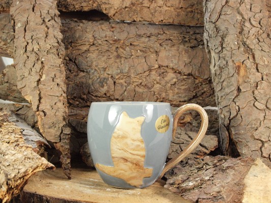 Harz Keramik Kaffeetasse Eule